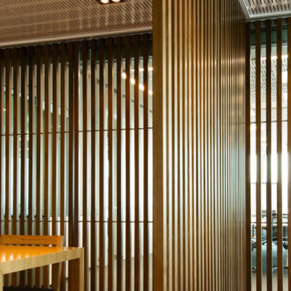 Timber Tube Partition